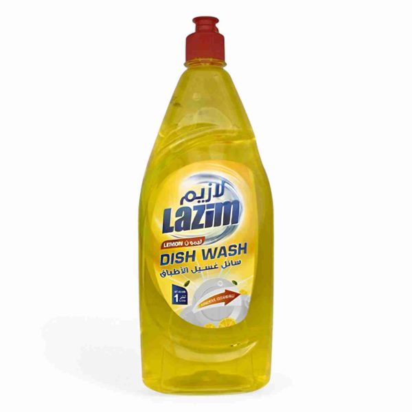 LAZIM DISHWASH LIQUID 1 LTR LEMON