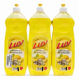 LUV DISHWASH LIQUID 725 ML LEMON*3 PCS