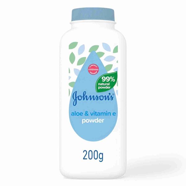 JOHNSONS ALOE & VITAMIN E POWDER 200 GM