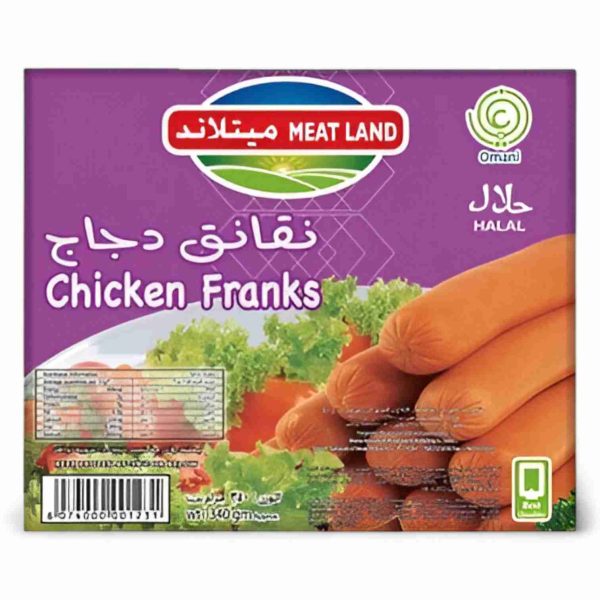 MEAT LAND CHICKEN FRANKS 340 GM