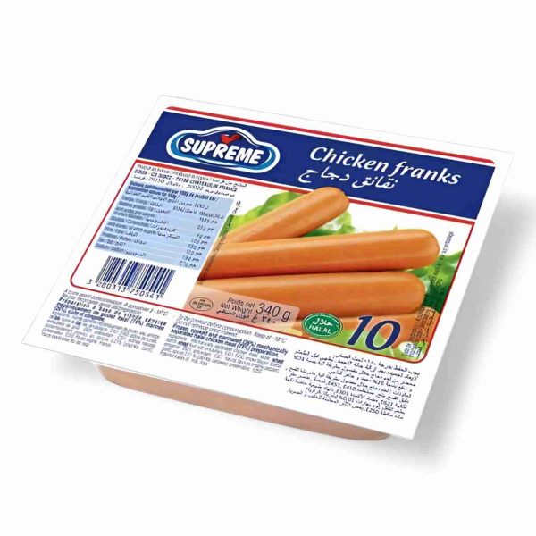 SUPREME CHICKEN FRANKS 340 GM