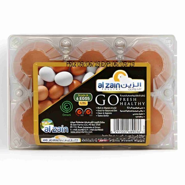 AL ZAIN FARM FRESH BROWN EGG 6 PCS