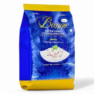 BANNO EXTRA LONG BASMATI RICE 2 KG BLUE
