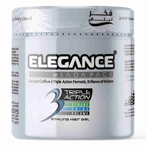 ELEGANCE TRIPLE  ACTION  HAIR GEL WHITE 500 ML