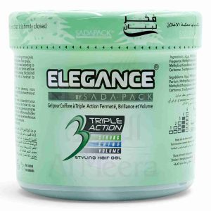 ELEGANCE TRIPLE ACTION HAIR GEL GREEN 500 ML