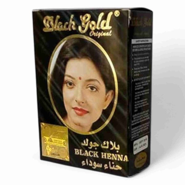 BLACK GOLD BLACK HENNA DYE POWDER 10GM 6 pcs set