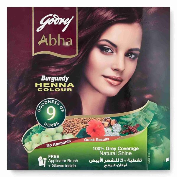 GODREJ ABHA HENNA BURGUNDY 60GM