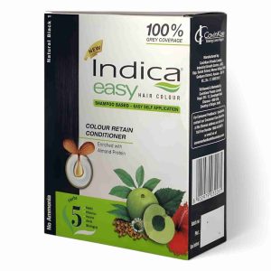 INDICA HAIR COLOUR SHAMPOO 97.5ML*3PACK NATURAL BLACK