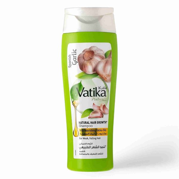 VATIKA HAIR SHAMPOO 400ML NATURAL HAIR GROWTH SPANISH GARLIC