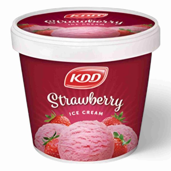 KDD STRAWBERRY ICE CREAM  1 LTR