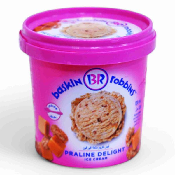 BR ICE CREAM 120 ML PRALINE DELIGHT