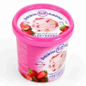 BR ICE CREAM 120 ML STRWABERRY CUP
