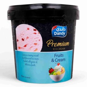 DANDY PREMIUM ICE CREAM FRUIT & CREAM 1 LTR
