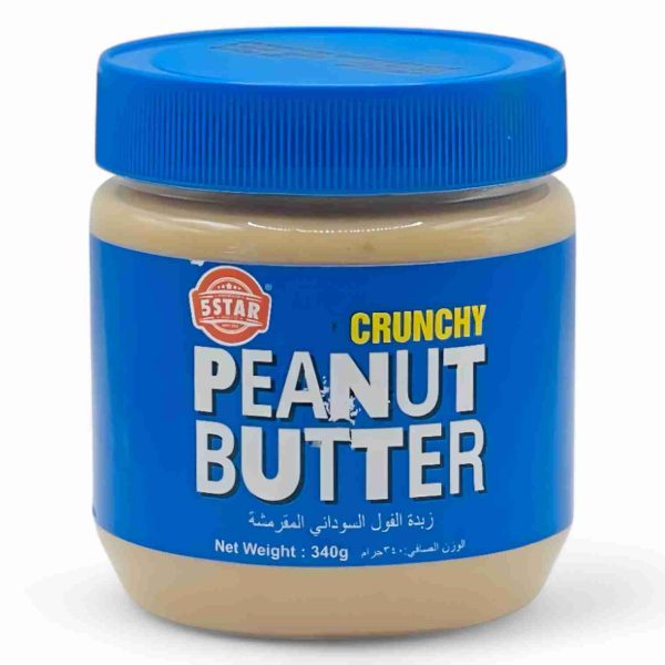 5STAR PEANUT BUTTER 340 GM CRUNCH