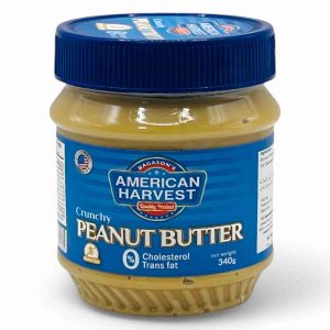 AMERICAN HARVEST PEANUT BUTTER CRUNCHY 340GM