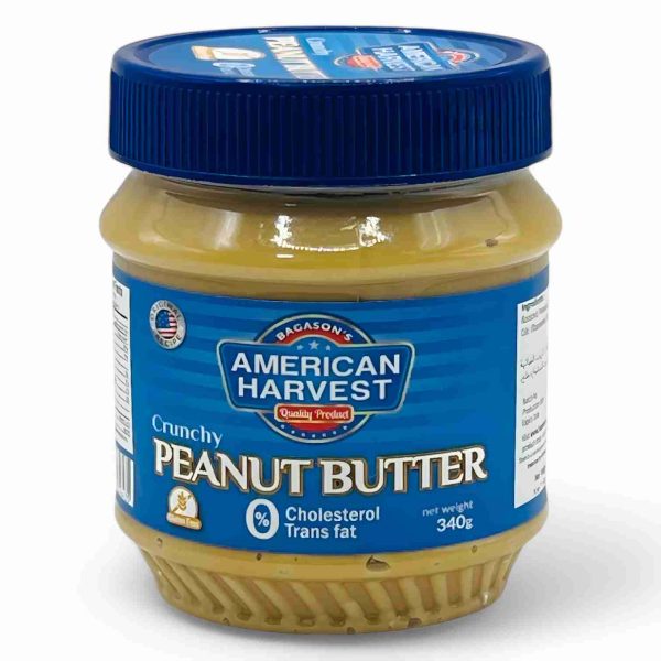 AMERICAN HARVEST PEANUT BUTTER CRUNCHY 340GM