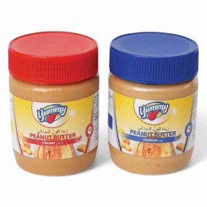 YUMMY PEANUT BUTTER 340GM CRUNCHY & CREAMY*2PCS