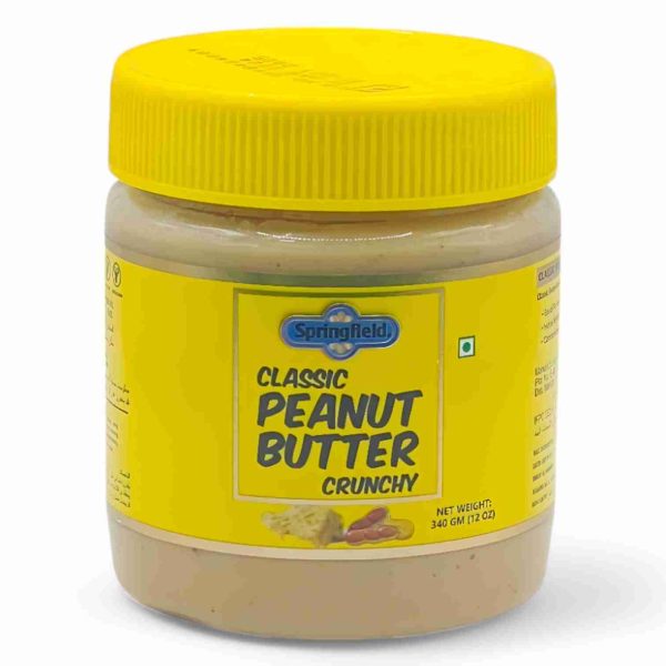 SPRINGFIELD PEANUT BUTTER 340 GM CRUNCHY
