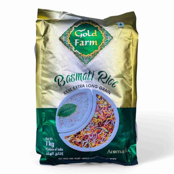 GOLD FARM XXXL EXTRA LONG GRAIN BASMATI RICE 1 KG