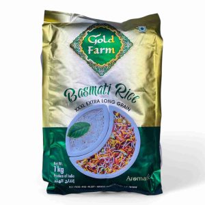 GOLD FARM XXXL EXTRA LONG GRAIN BASMATI RICE 1 KG