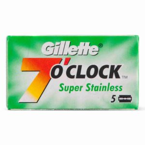 GILLETTE 7 O CLOCK SUPPER STAINLESS BLADE