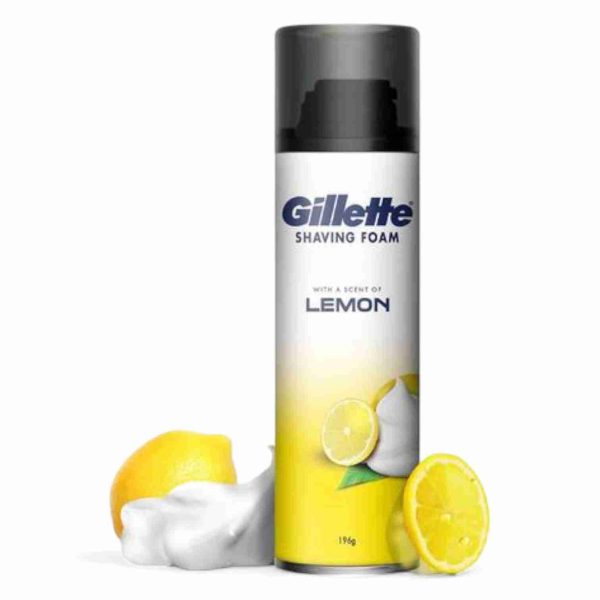 GILLETTE SHAVING FOAM 200ML LEMON