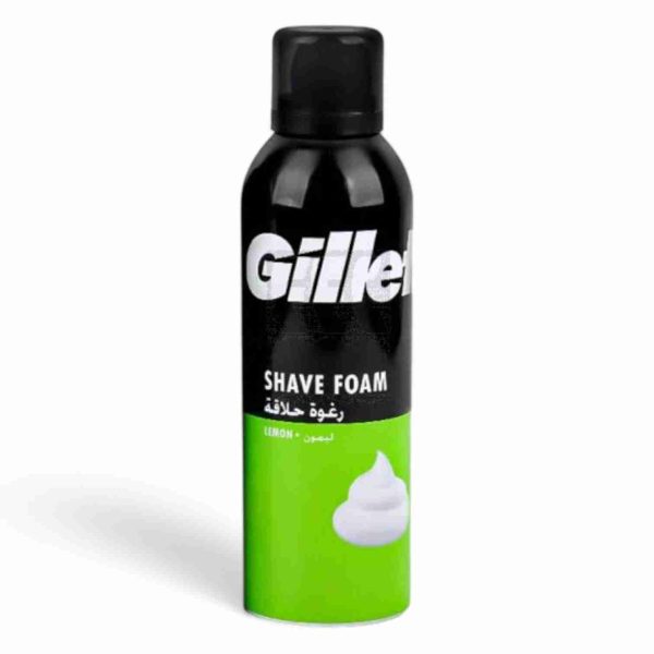 GILLETTE SHAVING FOAM 200ML LEMON LIME
