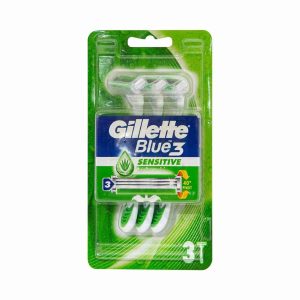 GILLETTE BLUE 3 SENSITIVE RAZOR 3PCS