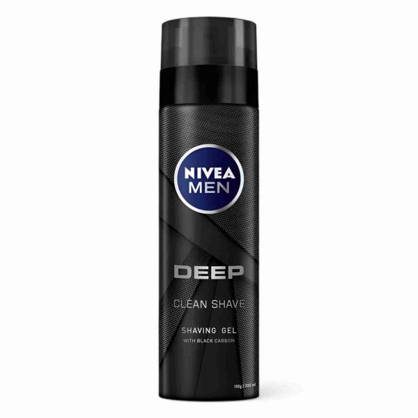 NIVEA MEN DEEP SHAVING GEL 200 ML BLACK CARBON 81789