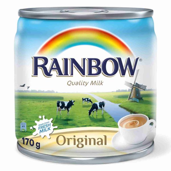 RAINBOW EVAPORATED MILK ORIGINAL MADE FROM FRESH MILK 170ML