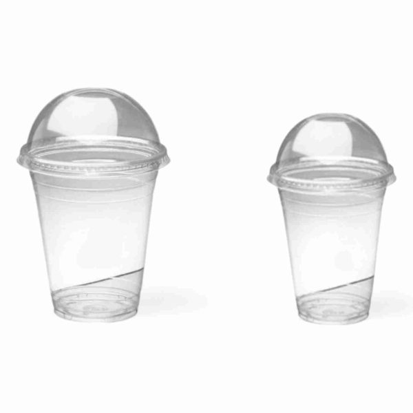 AL JATTAL CLEAR JUICE CUP+ LID 12 OZ