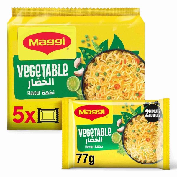 MAGGI 2 MINUTE VEGETABLE NOODLES 77 GM 5 PCS
