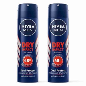 NIVEA MEN DRY IMPACT DEO SPRAY 150ML 2 PCS