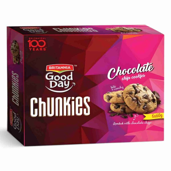 BRITANNIA GOOD DAY CHUNKIES 60 GM 6 PCS