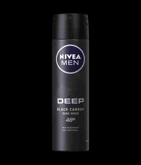 NIVEA MEN BODY SPRAY 150 ML DEEP BLACK CARBON