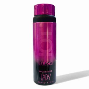 HOT BLACK BODY SPRAY 200 ML PURE FEMME LADY
