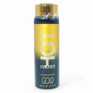 HOT BLACK BODY SPRAY 200 ML GOLD