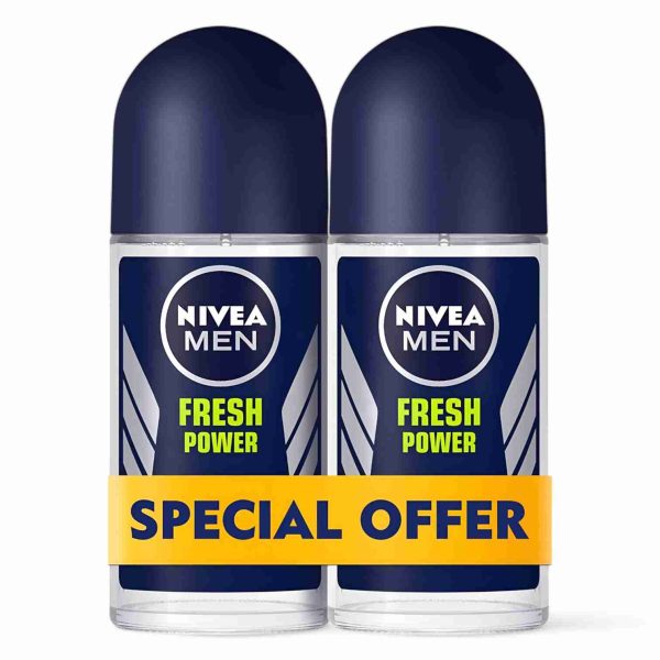 NIVEA FRESH POWER DEO ROLL 50 ML 2 PCS - Image 2