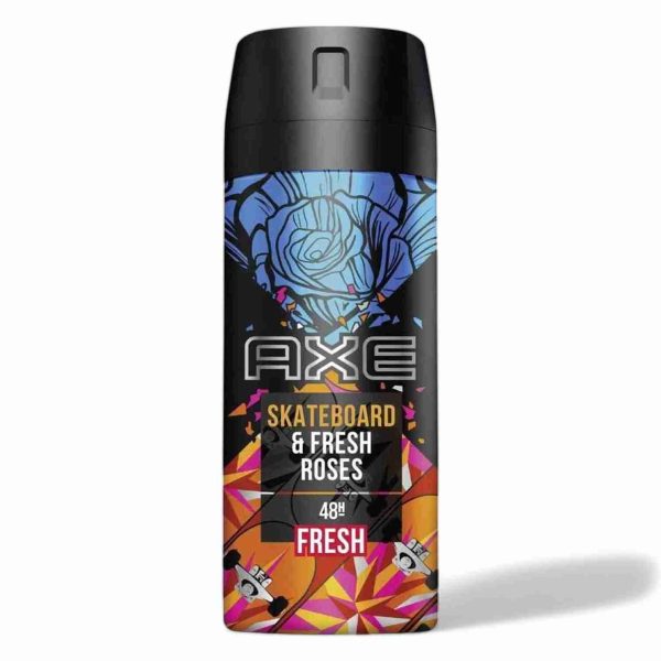 AXE DEODORANT BODY SPRAY 150ML SKATEBOARD & FRESH ROSES