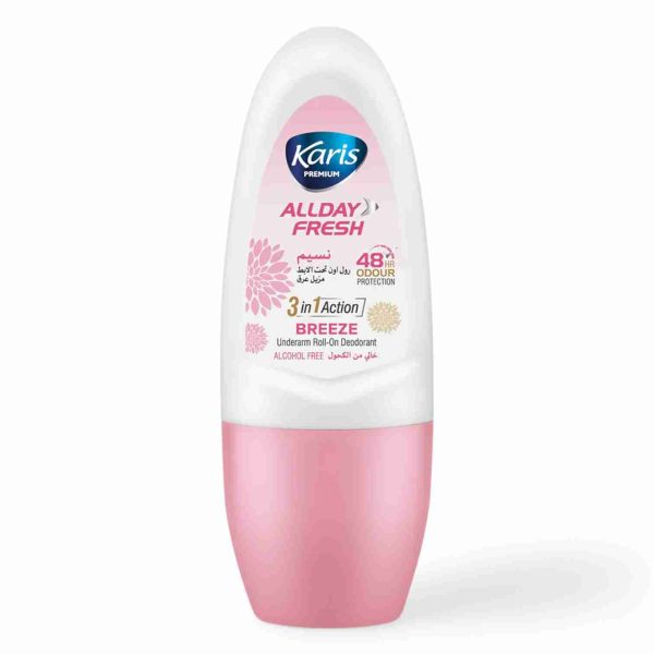 KARIS PREMIUM ALLDAY FRESH ROLL ON DEODORANT BREEZE