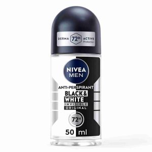 NIVEA MEN DEO ROLL 50 ML BLACK&WHITE INVISIBLE