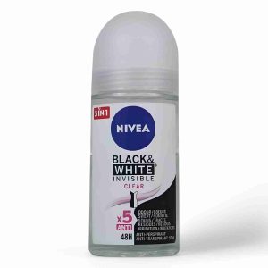 NIVEA MEN DEO ROLL 50 ML BLACK & WHITE CLEAR