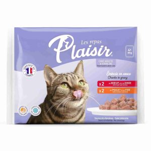 PLAISIR CAT CHUNK IN CRAVY 85 GM 4*85