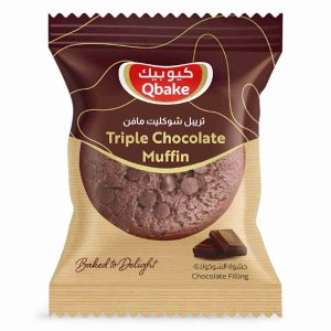 QBAKE TRIPLE CHOCOLATE MUFFIN 60GM