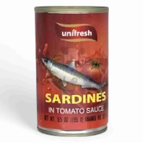 UNI FRESH CANNED SARDINES IN TOMATO SAUSE 155GM