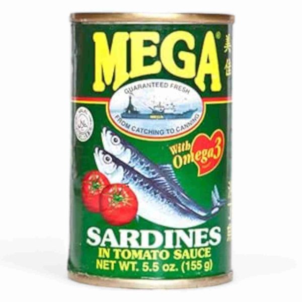 MEGA SARDINES GREEN TOMATO SAUCE 155 GM