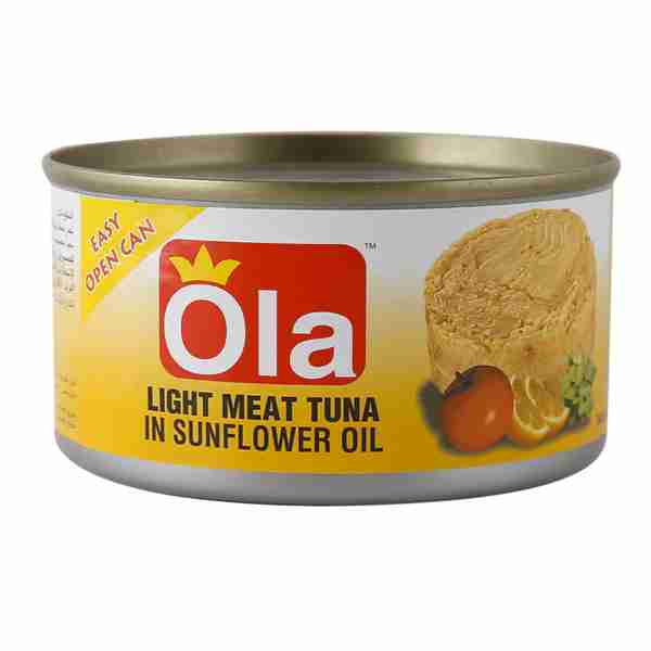 OLA LIGHT MEAT TUNA SUNFLOWER OIL 185GM