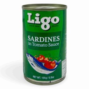LIGO SARDINES IN TOMATO PASTE GREEN 155GM