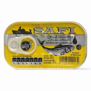 HOT SAFI MAROCCO SARDINES 125 GM IN SPICY VEGETABLE OIL