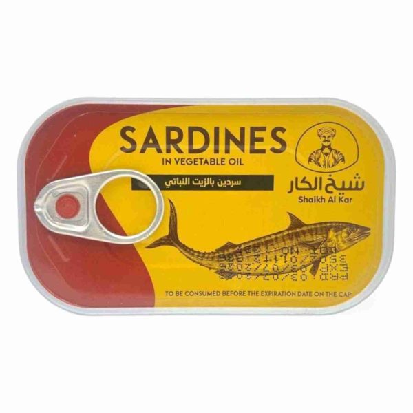 SHAIKH AL KAR SARDINES 125 GM IN VEGITABLE OIL